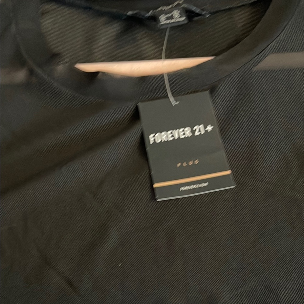 Forever 21 Mesh Black Crop Top - Picture 2 of 9